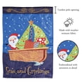 thumbnail image 2 of Flag Merry Christmas Sailboat 13x18, 2 of 2
