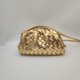 thumbnail image 1 of Molnryggsäck 2024 ny stil väska dam ko läder skrynklig dumpling väska dam handväska axelväska MJ51 guld gold gold gold, 1 of 5