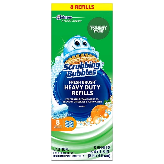 Scrubbing Bubbles Heavy Duty Fresh Brush Refills - 8ct