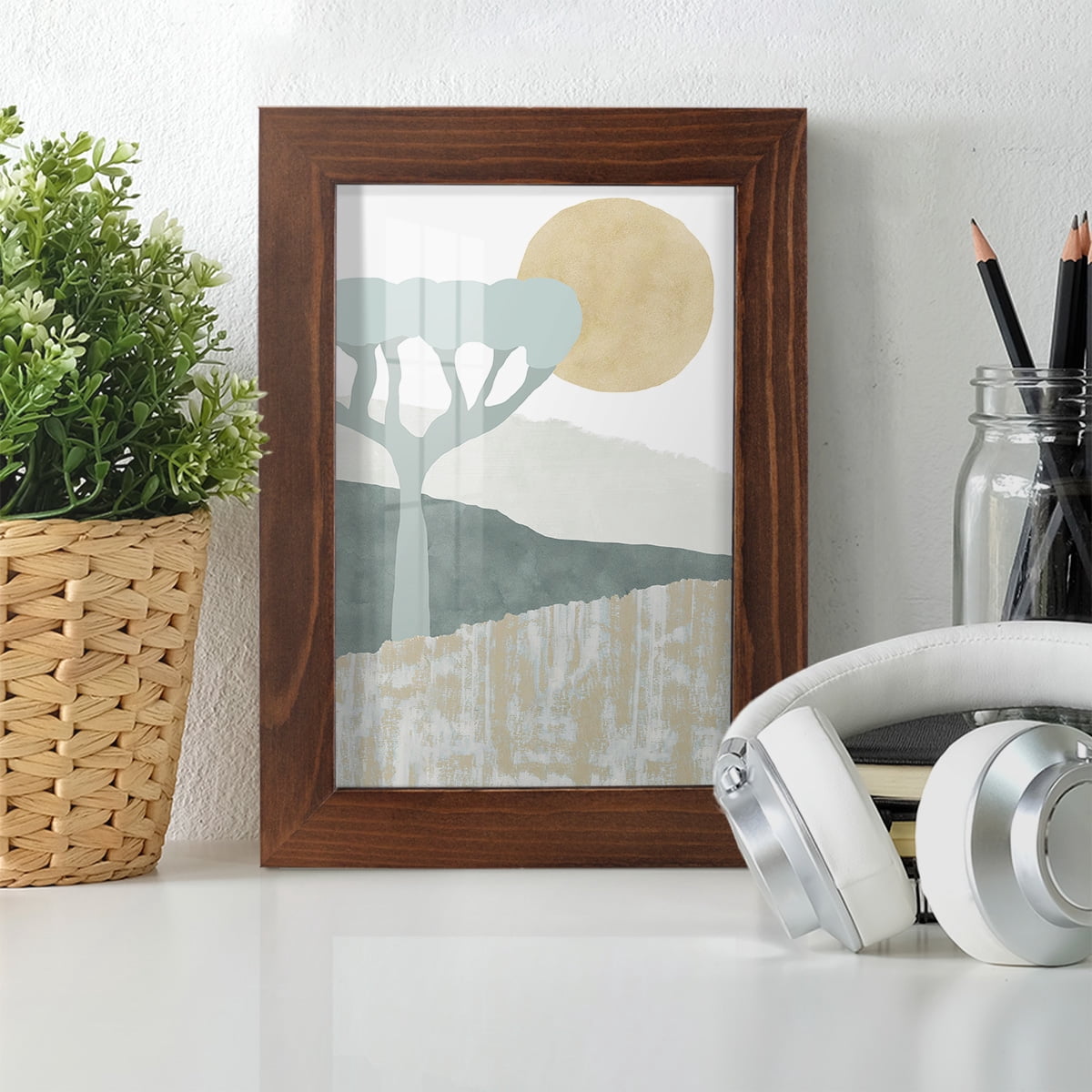 Ennerdale III - Framed Print w/glass - Chestnut