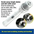 thumbnail image 5 of Bell+Howell Scrubtastic Max Spin Scrubber Rechargeable Spin Scrubber Multipurpose Cordless Power Electric Cleaner with 2 Brush Heads, 5 of 8