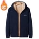 thumbnail image 1 of Suéter con capucha y cárdigan de polar grueso con forro polar, chaqueta informal holgada de talla grande para hombre, chaqueta polar cálida de lana de cordero., 1 of 5