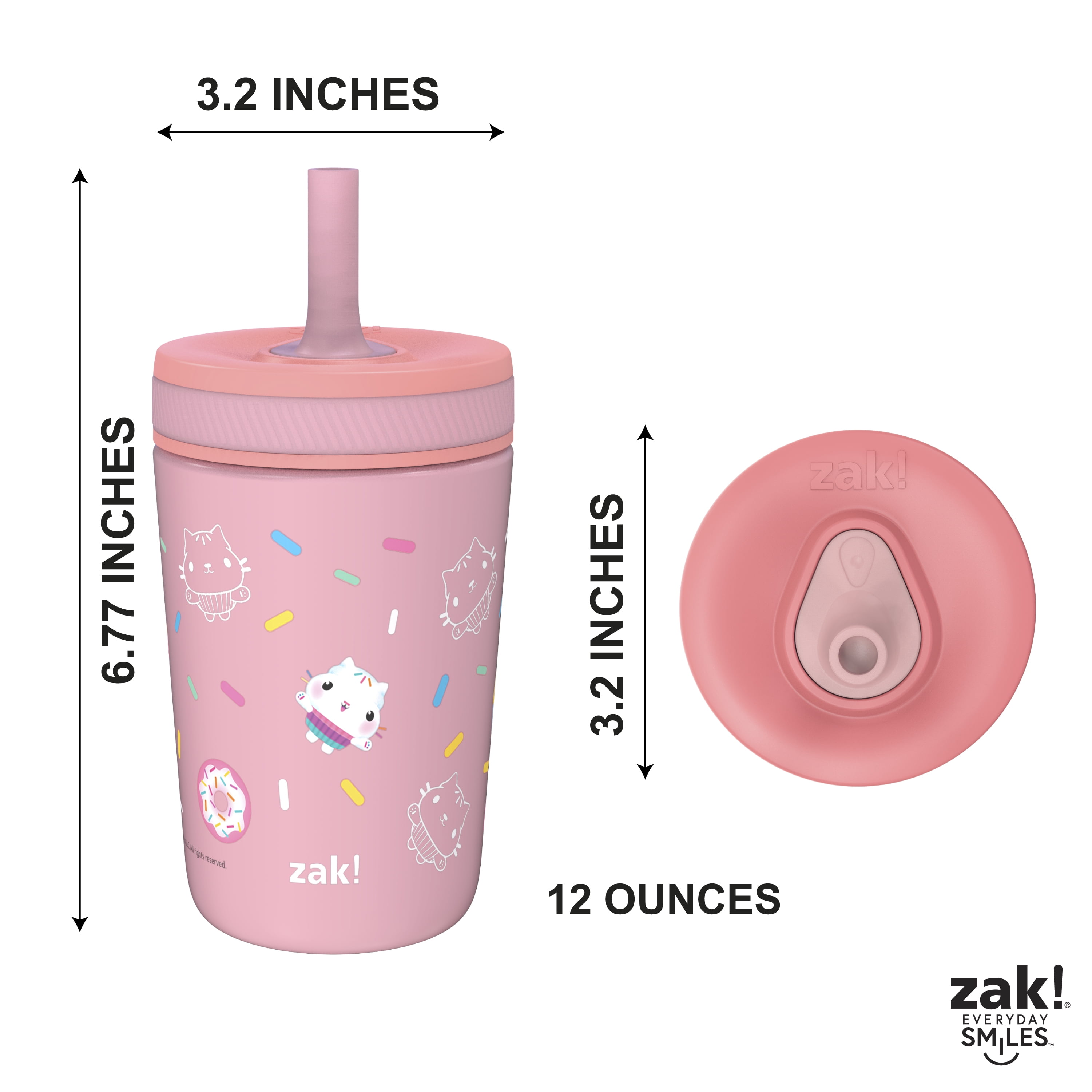 ZAK! Sippy Cup Reusable “Yetis Are Real, Just Ask Santa” Cute Toddler Drink  Cup