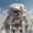 Astronaut, variant on Rinaldo Cuneo Style Coastal Scene Canvas, Cat & Open Window Vibrant Painting, Home Office Wall Decor