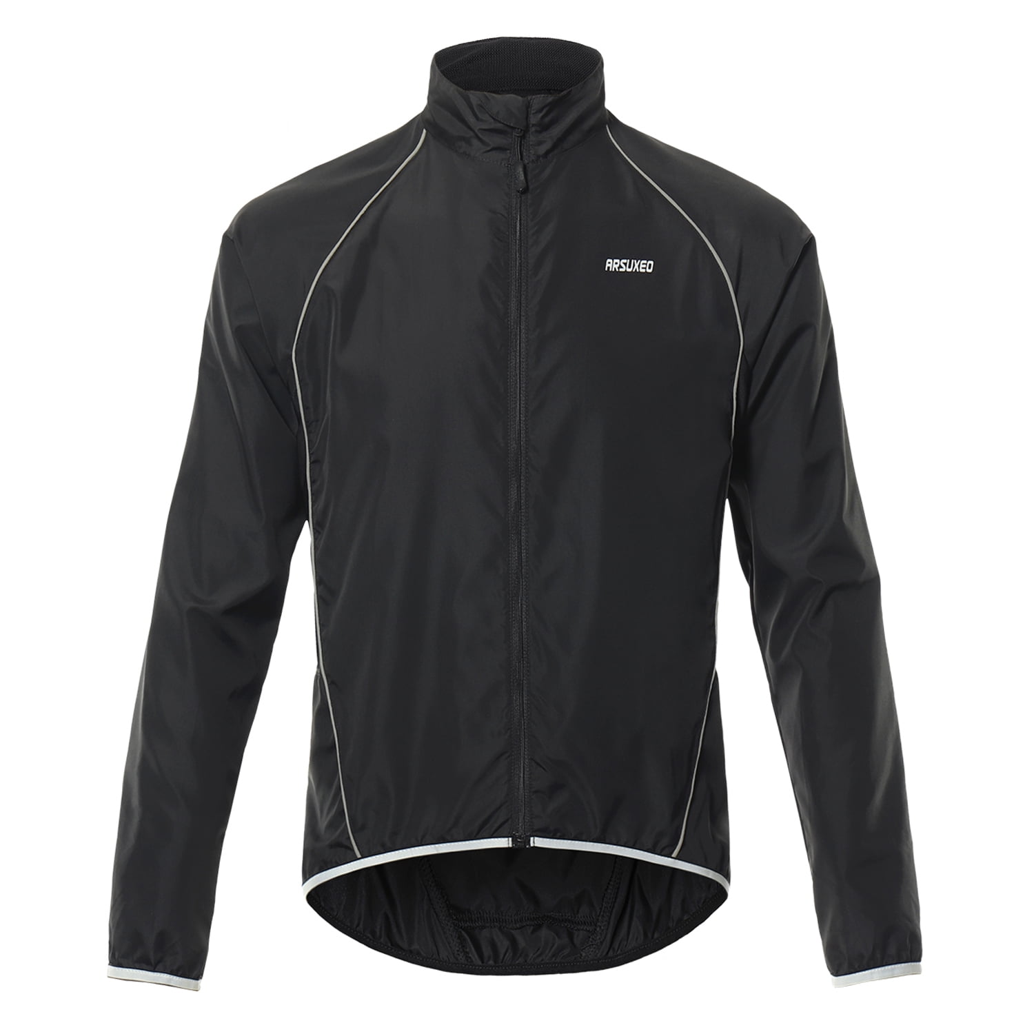 black cycling jacket