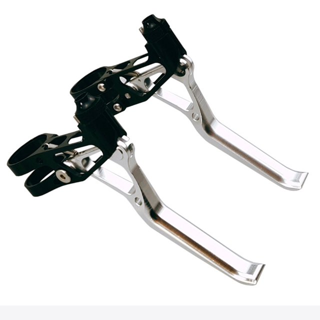 2 piezas palancas de freno v-brakes Set Handle Gear para BMX bicicleta de Plata Sunnimix Palancas de freno de bicicleta