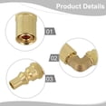 thumbnail image 4 of Propane Elbow Fitting Replace Low Pressure Gas Griddle Portable Quick Connect For 9/16 Inch To 1/4 Inch Propane Adapter, 4 of 7