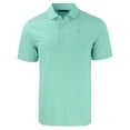thumbnail image 2 of Men's Cutter & Buck Light Green Tampa Bay Buccaneers Forge Eco Double Stripe Stretch Recycled Polo, 2 of 3