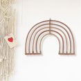 thumbnail image 1 of Decoración de de ratán, adorno Natural, macramé colgante bohemio bohemio para habitación, , hogar, y bebés 46x32cm Baoblaze Arco Iris Macramé, 1 of 8