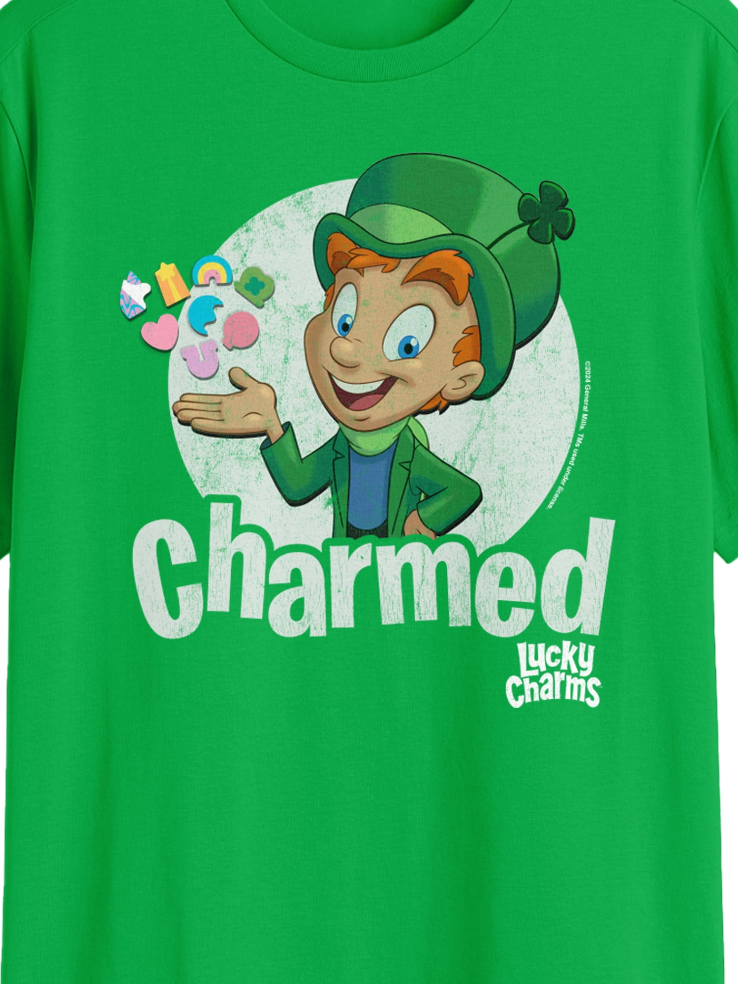 Lucky Charms, Men's & Big Men's St. Patrick's Day Graphic Tee, I Am Charmed, Sizes S-3XL