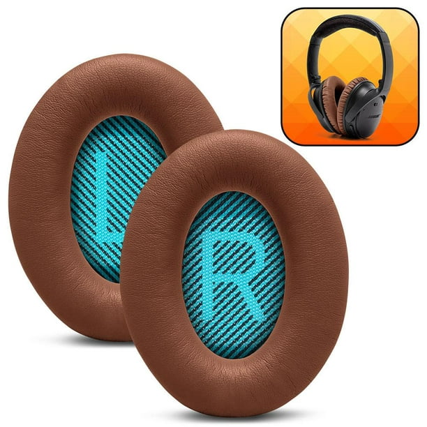 Wicked Cushions Replacement Ear Pads For QC25 (QuietComfort 25) Headphones  | Softer Leather, Luxurious Memory Foam, Enhanced Noise Isolation