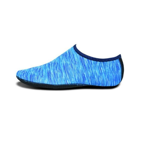 

Unisex Walking Yoga Non-slip Men Women Kids Aqua Shoes Swimming Pool Water Diving Socks Beach Shoes L (37-38) BLUE 2