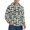 thumbnail image 2 of Naloa Panda Bear Men's Casual Hooded Collar Drawstring Hoodies Pullover Sweatshirts Casual Long Sleeve Shirts-Medium, 2 of 7