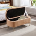 thumbnail image 5 of Faux Fur Camel Storage Bench | Sitting & Keeping | Entryway, Comfortable Spot, 5 of 6