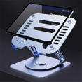 thumbnail image 2 of Aluminum Alloy Laptop Stand 360° Rotatable Notebook Holder Liftable Stand for PC Laptop Bracket Tablet Computer-Gray, 2 of 5