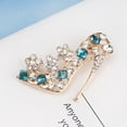thumbnail image 3 of Miangastore Broche en Alliage Style Mode Bleu Lot de 1 1.6x1.4in, 3 of 9