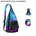 thumbnail image 2 of Galaxy Sling Backpack for Space Lovers – Celestial Crossbody Bag with Starry Night, Planets & Nebula Design – Lightweight Hiking & Travel Shoulder Bag for Sci-Fi Fans, Teens & Adults, 2 of 4