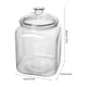 thumbnail image 3 of Frasco de plástico con tapa hermética, recipiente transparente para alimentos, para harina, granos de café y frutos secos., 3 of 7