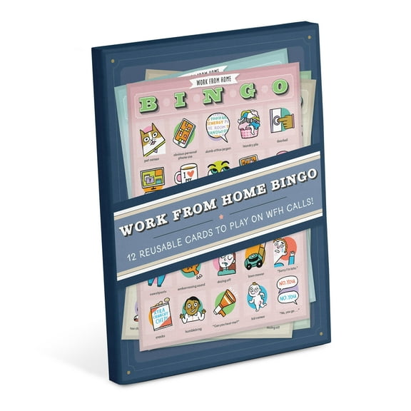 Knock Knock Work-From-Home Bingo, 12 Reusable Cards To Play On Road Trips