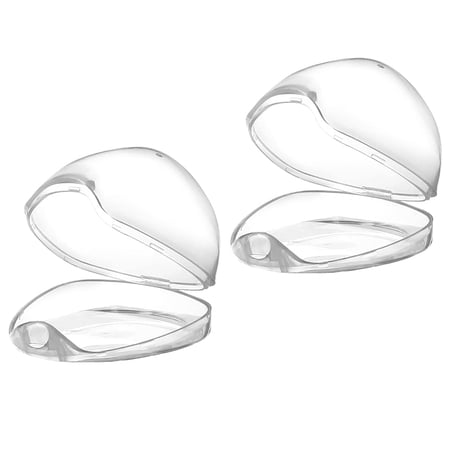 ACDANC 2 Pack Bpa Free Transparent Pacifier Holder Case, Essential Travel Container for Diaper Bags, Protective Dust-Proof Storage for Baby Soothers On The Go