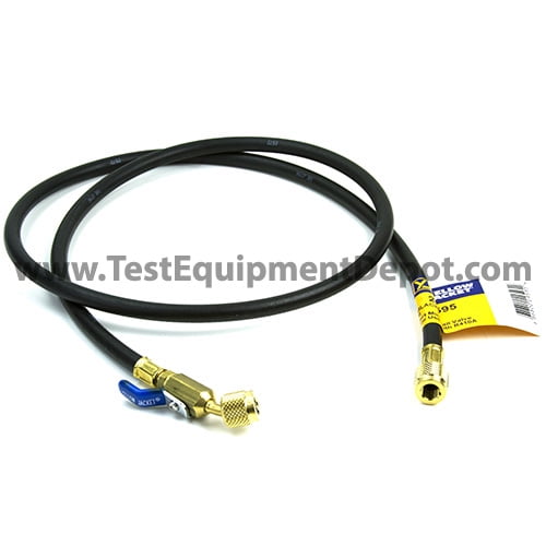 Yellow Jacket 29595 60", Black, Compact Ball Valve, Plus II 1/4" Hose