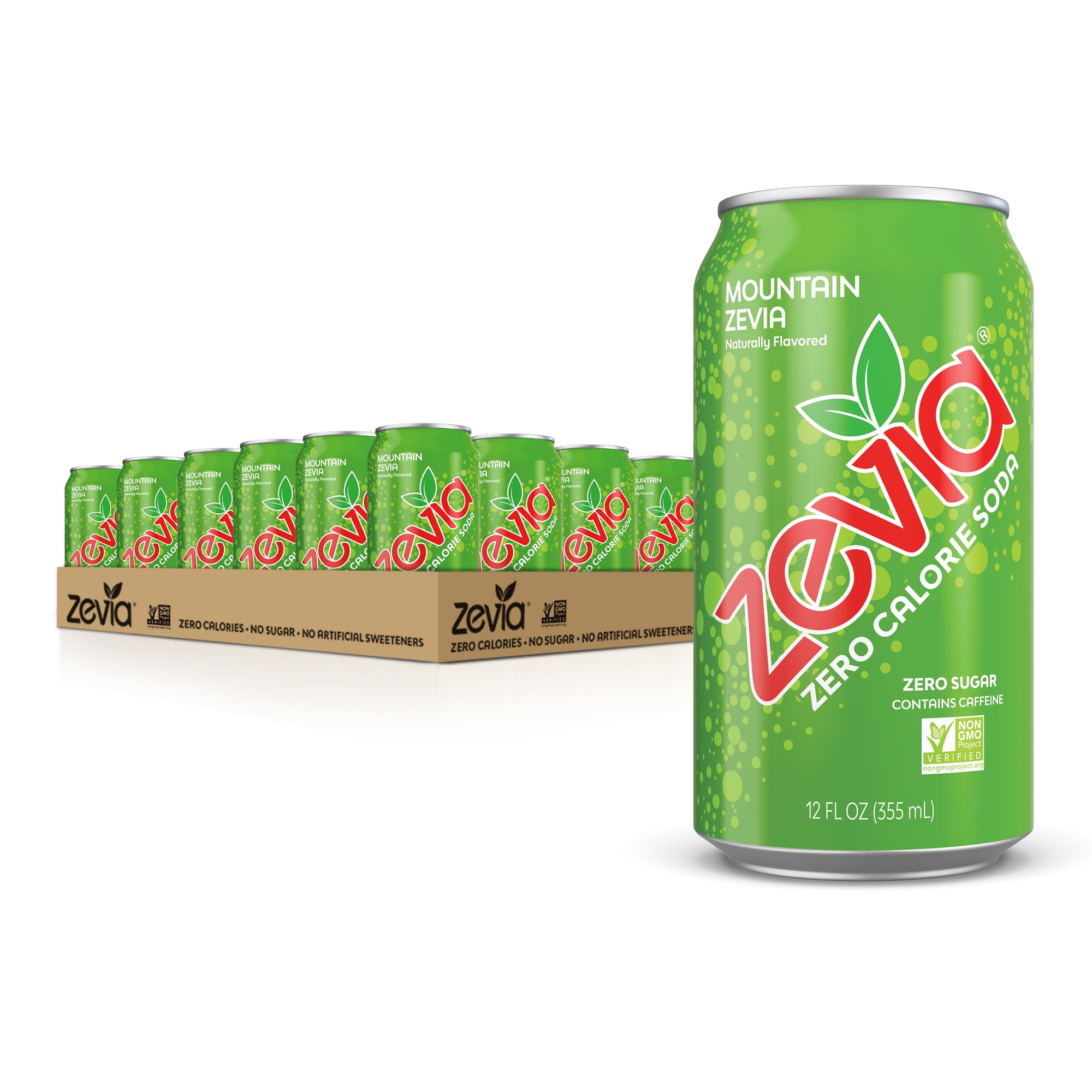 Zevia Zero Sugar Mountain Zevia Soda Pop, 12 Fl Oz, 24 Pack Of Cans ...