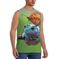 thumbnail image 2 of Balery Butterfly Landing On Head Dumpy Frog Camisetas sin mangas para hombre, absorbe la humedad y protege contra el mal olor.-Large, 2 of 7