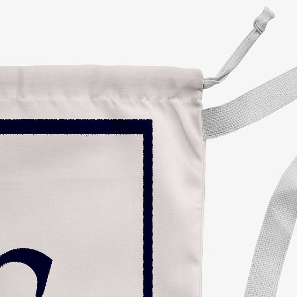 Simply Daisy Canvas Classic Monogram 28 x 36 in S Laundry Bag