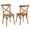 Walnut, variant on Elm Wood Walnut Dining Side Chair Modern 34.5"H x 39"W x 21"D Assembled