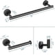 thumbnail image 2 of 4 Piece Bathroom Hardware Set, Matte Black Bathroom, 2 of 5