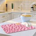 thumbnail image 6 of Yayeee Dish Drying Mat for Kitchen Counter 16"x18" Microfiber Absorbent Pad, Strawberry Bliss, 6 of 7