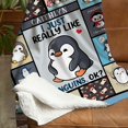 thumbnail image 3 of Customizaholic Custom Name Blanket, Penguin Blanket, Penguin Blanket For Adults, Penguin Blankets For Kids, 3 of 8
