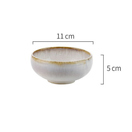 

Livesture Featured ceramic bowl rice bowl household drum-shaped soup bowl A4A Conventional