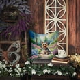 thumbnail image 4 of Yorkshire Terrier Spring Path Throw Pillow 14 in x 14 in, 4 of 4