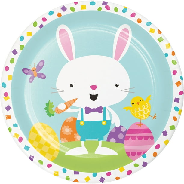 Easter Bunny Paper Plates - Walmart.com - Walmart.com