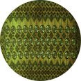 thumbnail image 1 of Ahgly Company Indoor Round Southwestern Green Country Area Rugs, 8' Round, 1 of 1