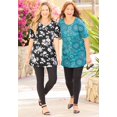 thumbnail image 2 of Catherines Women's Plus Size Easy Fit Short Sleeve Scoopneck Tunic, 2 of 4