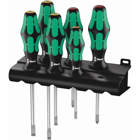 Juego de destornilladores Wera Kraftform Plus 334/6 6 piezas con soporte