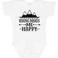 thumbnail image 3 of Inktastic Hiking Makes Me Happy Mountain Hiker Boys or Girls Baby Bodysuit, 3 of 5