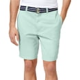 thumbnail image 1 of Club Room Mens Flat Front con cinturón Casual Chino Shorts, Verde, 44 Club Room chino, 1 of 1