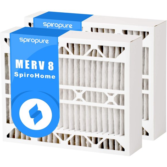 SpiroPure Filtres de Rechange White-Roggers FR1400-100 16x26x5, MERV 8 (Lot de 2), Blanc