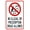 Warning Sign 1, variant on No Junk Mail Free Newspapers Leaflets Warning Sign - 8"x12", Prohibition Metal Decor for Business Walls