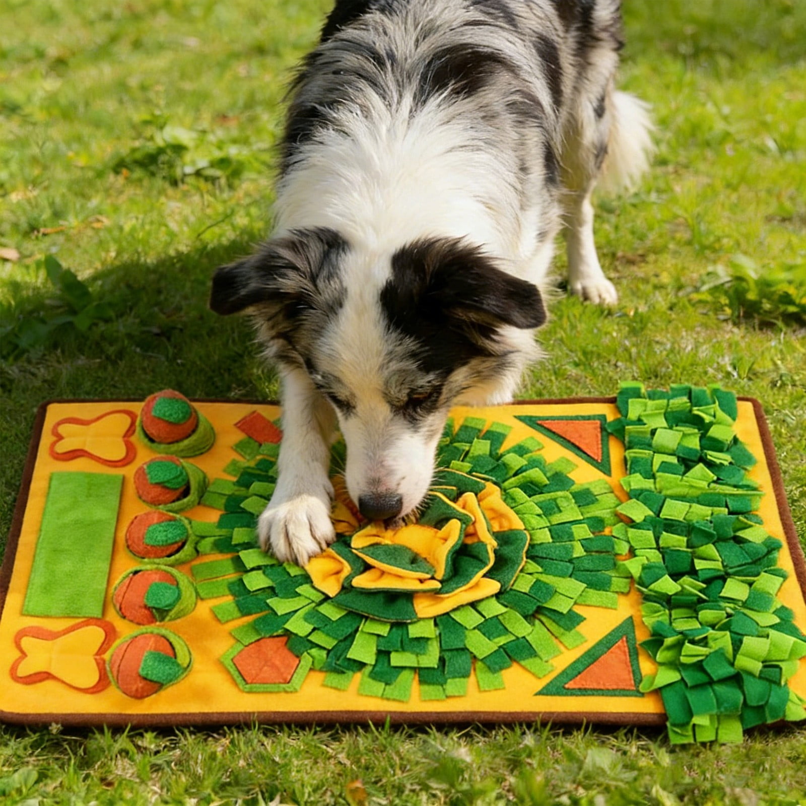 Interactive Snuffle Mat for Mental Stimulation Enrichment and Slow Feeding Puzzle Toy for Dogs