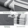 thumbnail image 3 of ,Outdoor Rug,Patio Rug,Reversible Portable Outdoor Plastic Straw Rug,Camping Rugs for Outside RV,Large Waterproof Area Rugs for Patio,Deck,Picnic,Porch,Balcony(4'x 6',White&Gray), 3 of 6