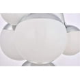 thumbnail image 4 of Eclipse 6 Lights Chrome Pendant With Frosted White Glass, 4 of 5