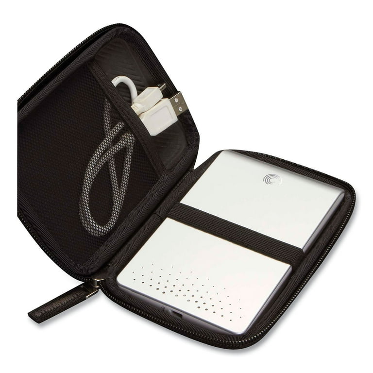Portable Hard Drive Case, Molded EVA, Black