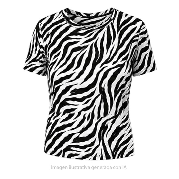 Playera George para Dama Manga Corta Negra Talla G