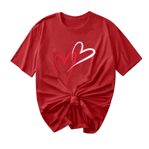 Camisetas de Manga Corta para Mujeres, Camiseta de Cuello Redondo Impresa de Moda, Primavera Y Verano Casual