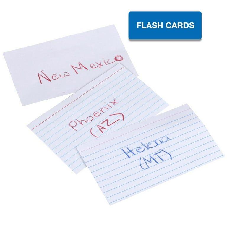 Knowledge Tree  Mead Products Llc Mead Ruled Index Cards, 4x6, White, 100ct