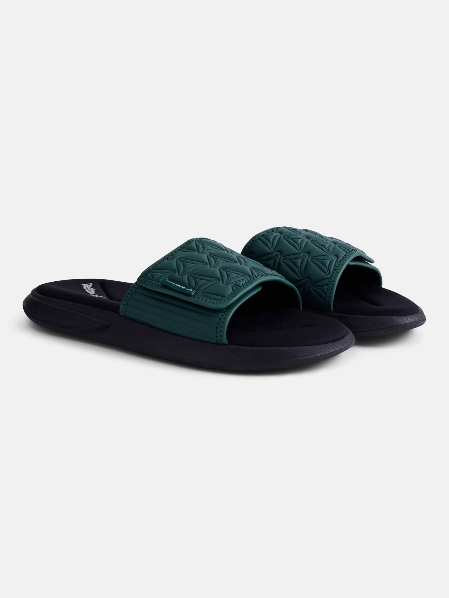 Reebok Men's Memory Foam Adjustable Strap Slide Sandals